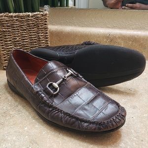 Peter Millar Croc Print Loafer Shoes 